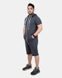 Mel Charcoal Men One - Piece Jumpsuit