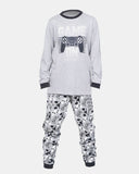Mel Grey Skull Gaming Print Pyjamas