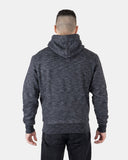 Melange Black Sherpa - Lined Hoodie