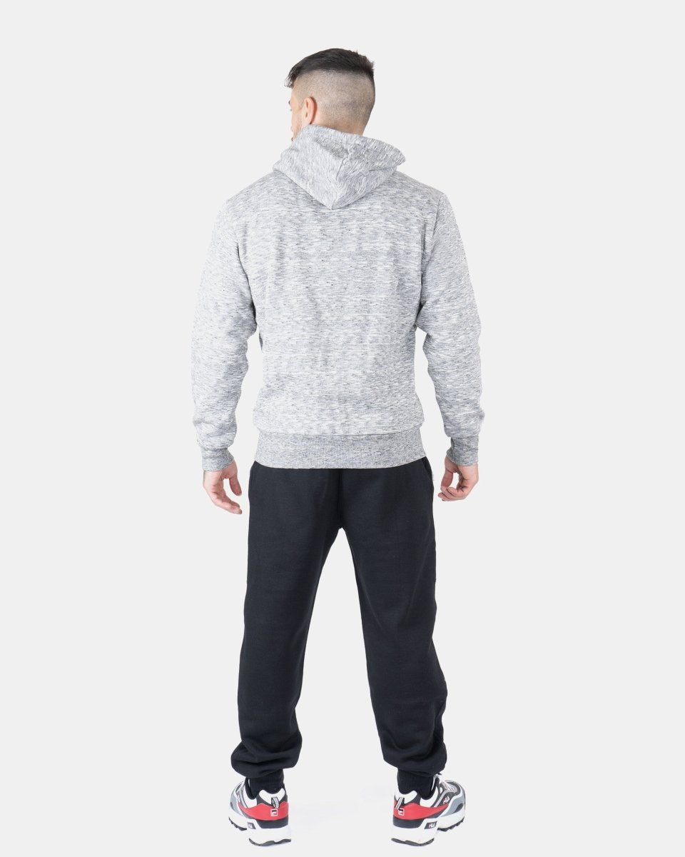 Melange Charcoal Sherpa - Lined Hoodie