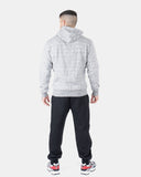 Melange Charcoal Sherpa - Lined Hoodie