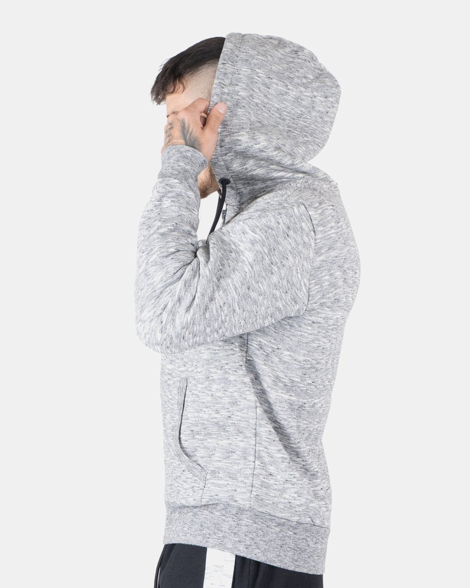 Melange Charcoal Sherpa - Lined Hoodie