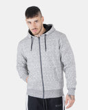 Melange Charcoal Sherpa - Lined Hoodie