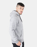 Melange Charcoal Sherpa - Lined Hoodie