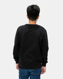 Melting Skull Printed Black Sweatshirt