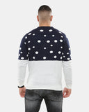 Men Merry Elf Navy Christmas Jumper