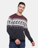 Men Penguin Wine Christmas Jumper