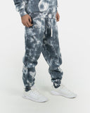Men's Charcoal Fleece Tie - Dye Tracksuit