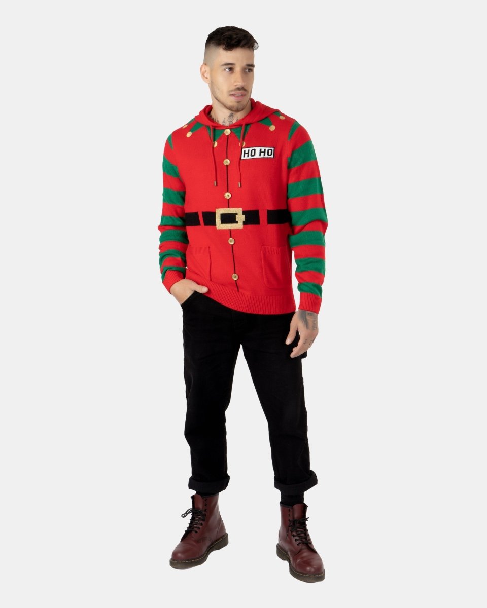 Mens Elf Hoho Red C - Jumper