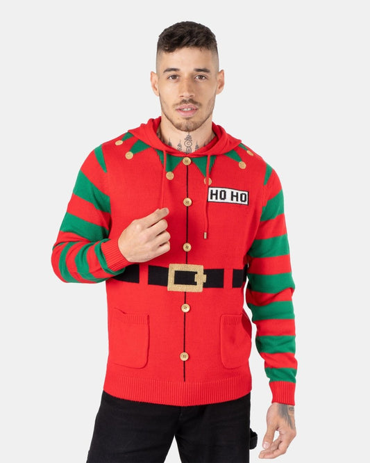 Mens Elf Hoho Red C - Jumper