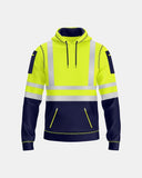 Mens Hi Vis Hoodie (Neon Green/Navy 1)