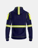 Mens Hi Vis Hoodie (Neon Green/Navy 3)