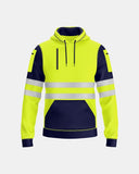 Mens Hi Vis Hoodie (Neon Green/Navy 4)