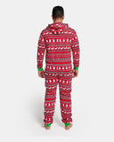 Mens Reindeer Red Christmas Onesie