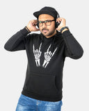 Mens Skeleton Hands Printed Hoodie