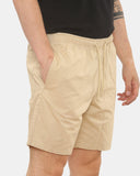 Mens Stone Cargo Shorts Elastic Waist