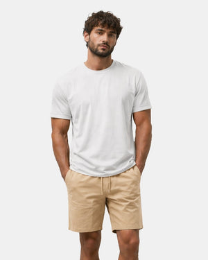 Mens Stone Shorts Elastic Waist