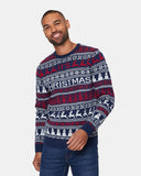 Merry Christmas Navy Festive Jumper