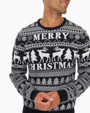 Merry Christmas Navy Festive Jumper