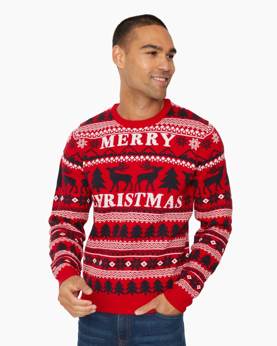 Merry Christmas Red Festive Jumper