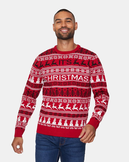 Merry Christmas Red Festive Jumper
