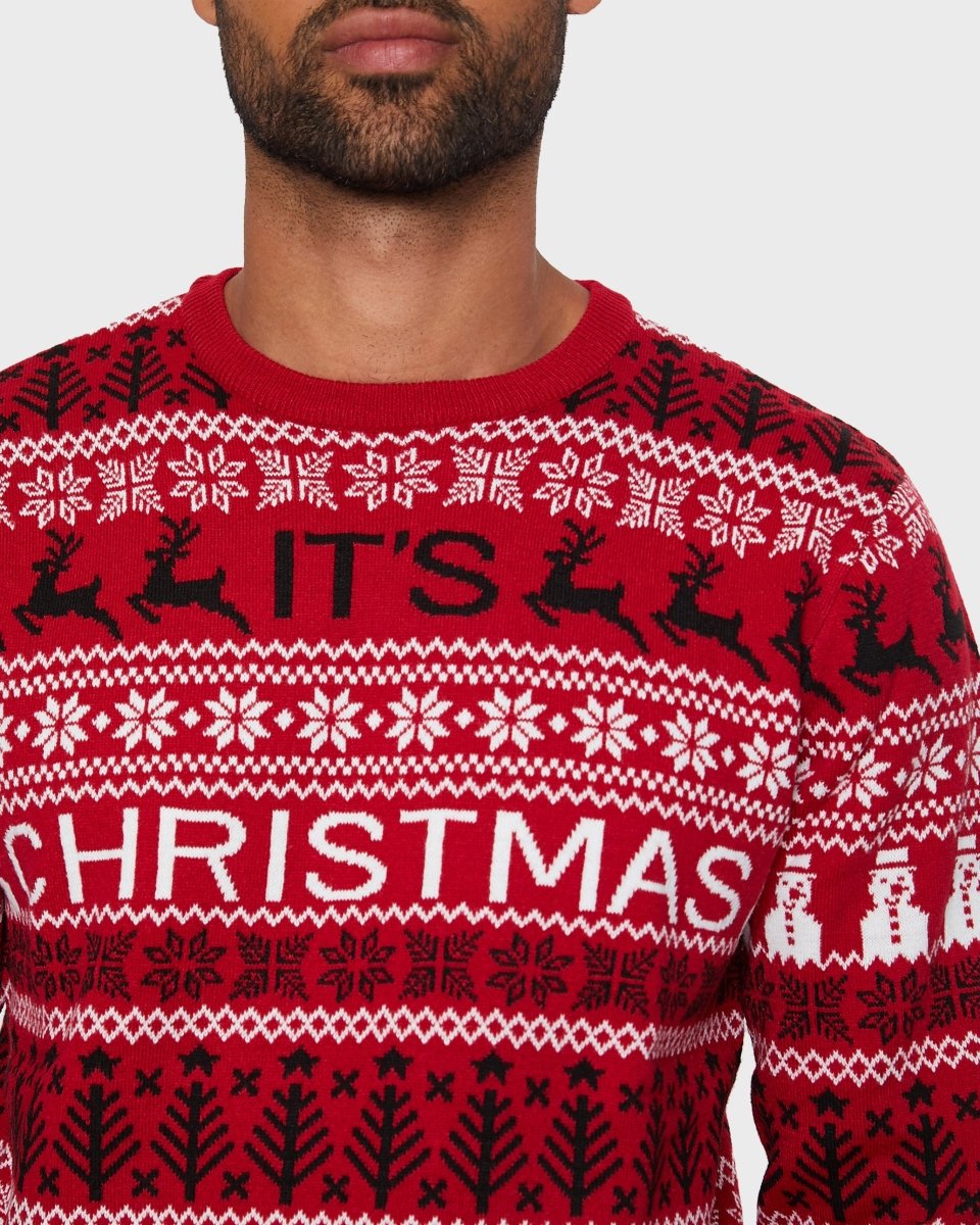 Merry Christmas Red Festive Jumper