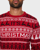 Merry Christmas Red Festive Jumper