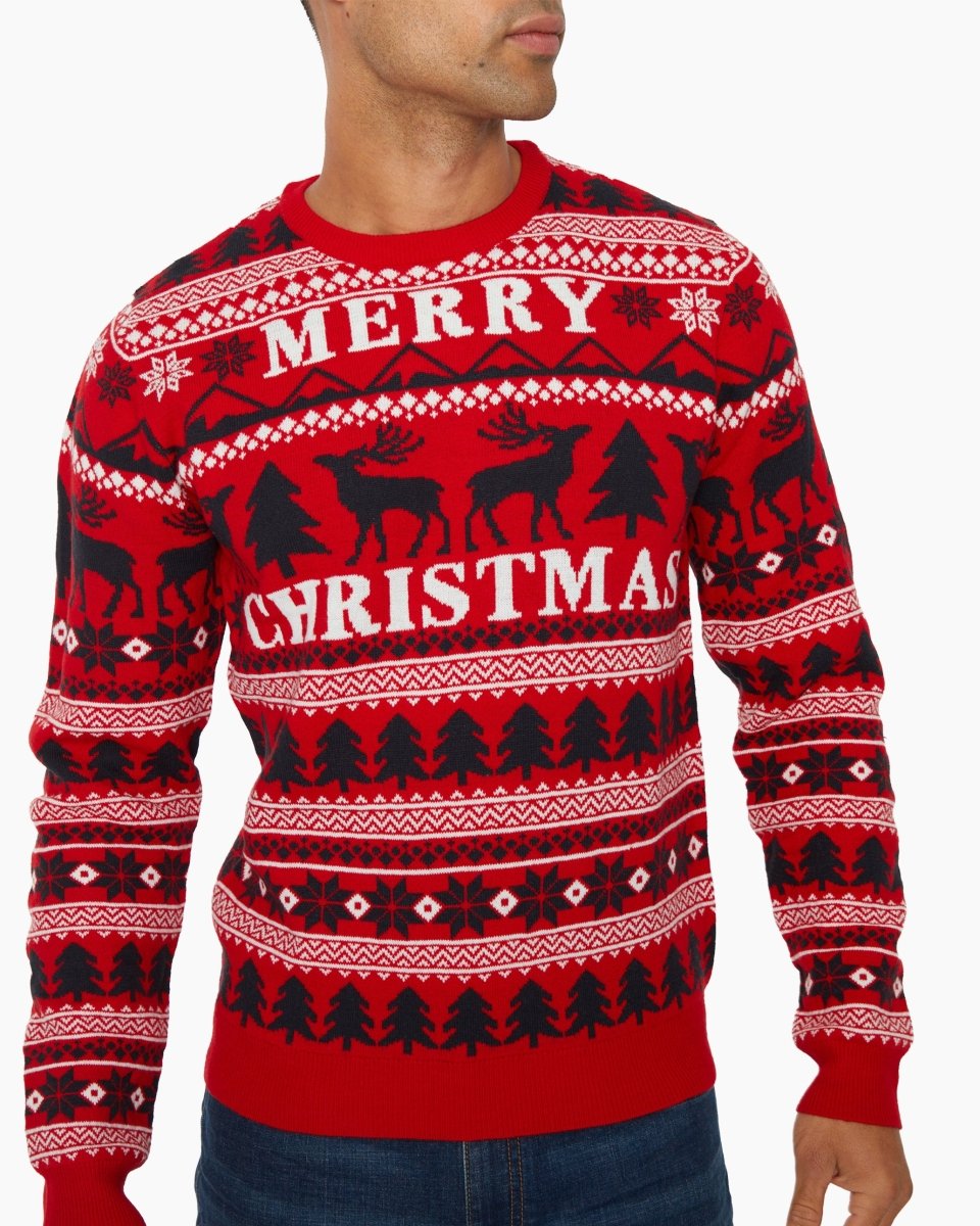 Merry Christmas Red Festive Jumper