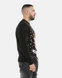 Merry Xmas Reindeer Black Festive Jumper