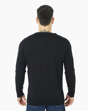 Merry Xmas Reindeer Black Festive Jumper
