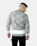 Mid - grey Knitted Long Sleeves Sweater