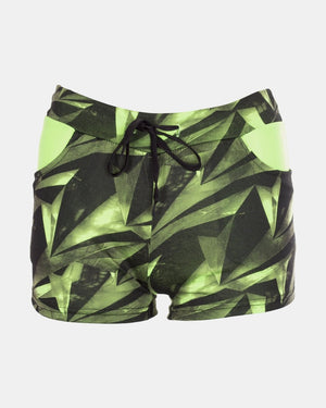 Mint Geo Pattern Kids Short