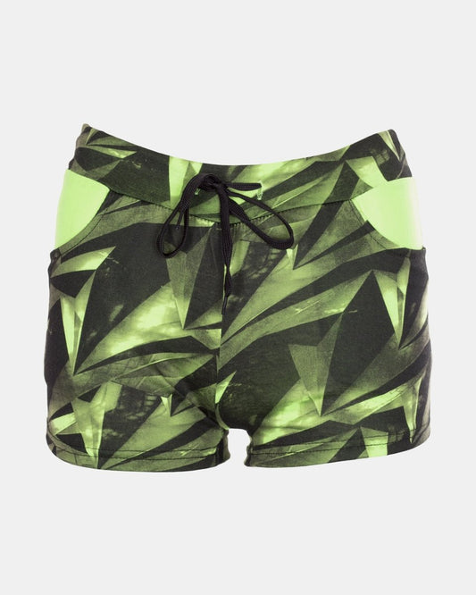 Mint Geo Pattern Kids Short