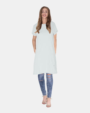 Mint Women's Plain Long T-shirt