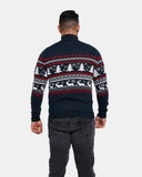 Navy Chunky Knit Christmas Jumper