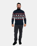 Navy Chunky Knit Christmas Jumper