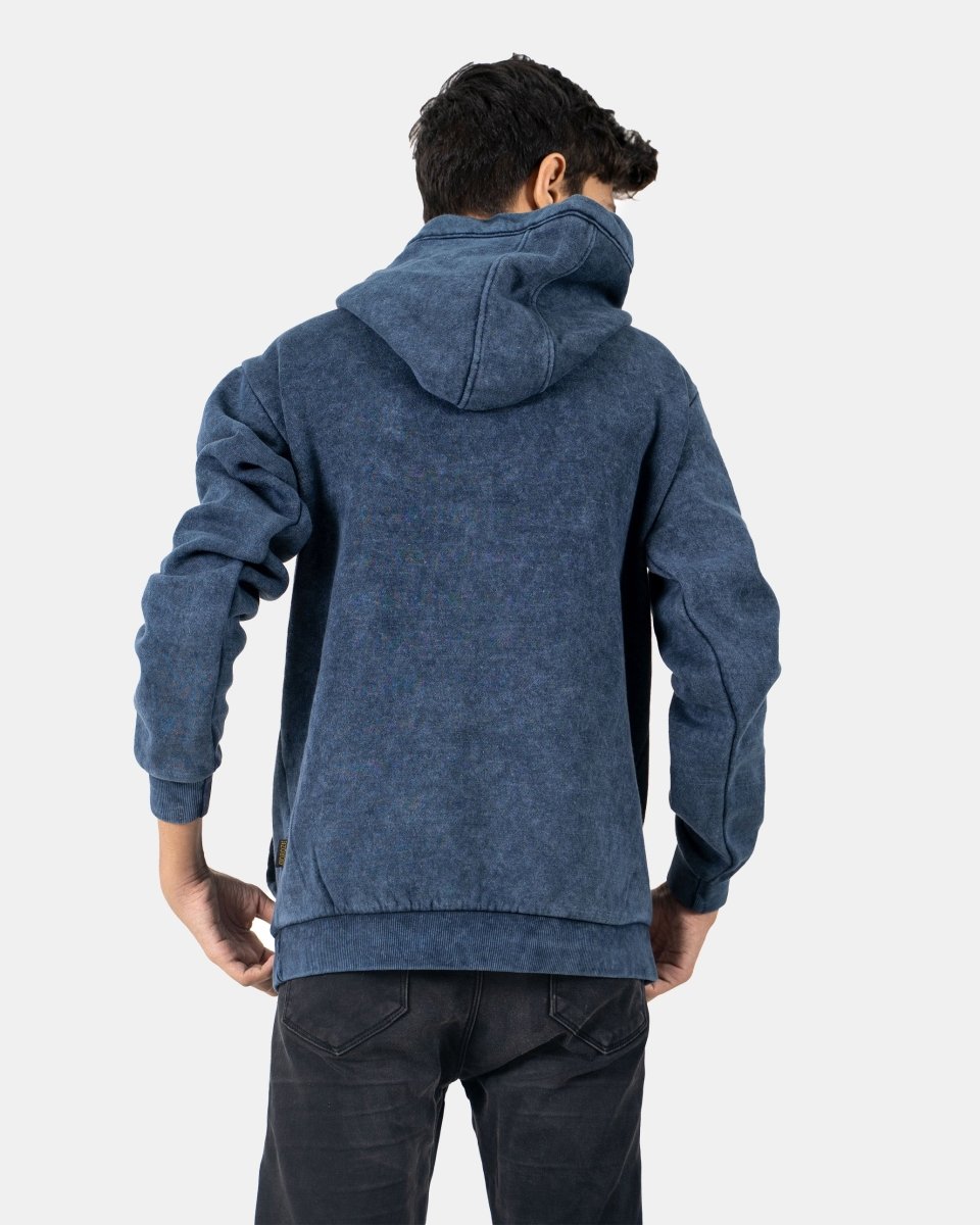 Navy Kids Bleach - Effect Hoodie