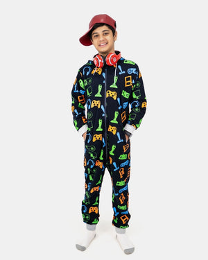 Navy Kids Gaming Onesie