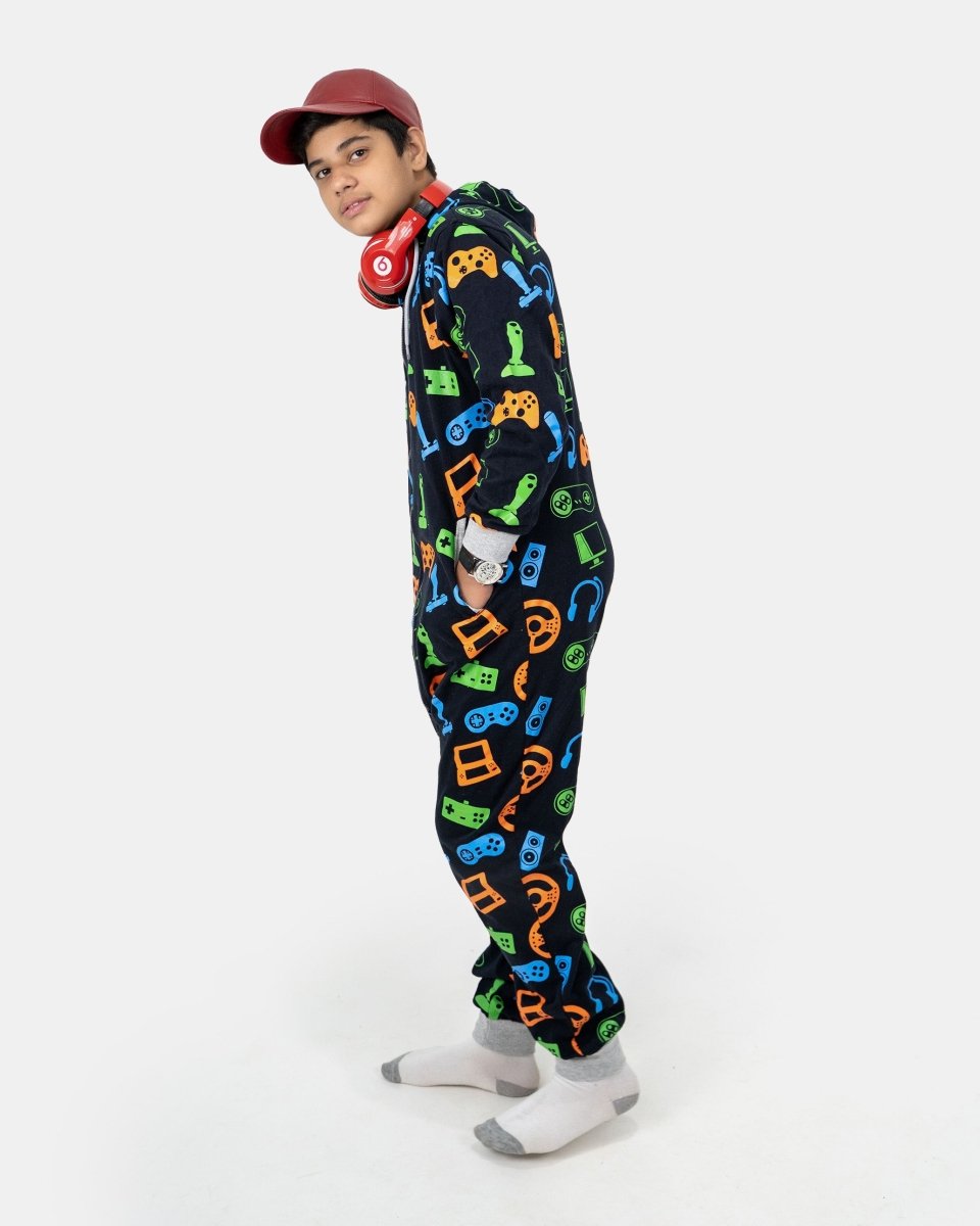 Navy Kids Gaming Onesie