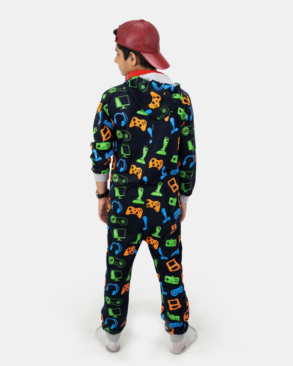Navy Kids Gaming Onesie