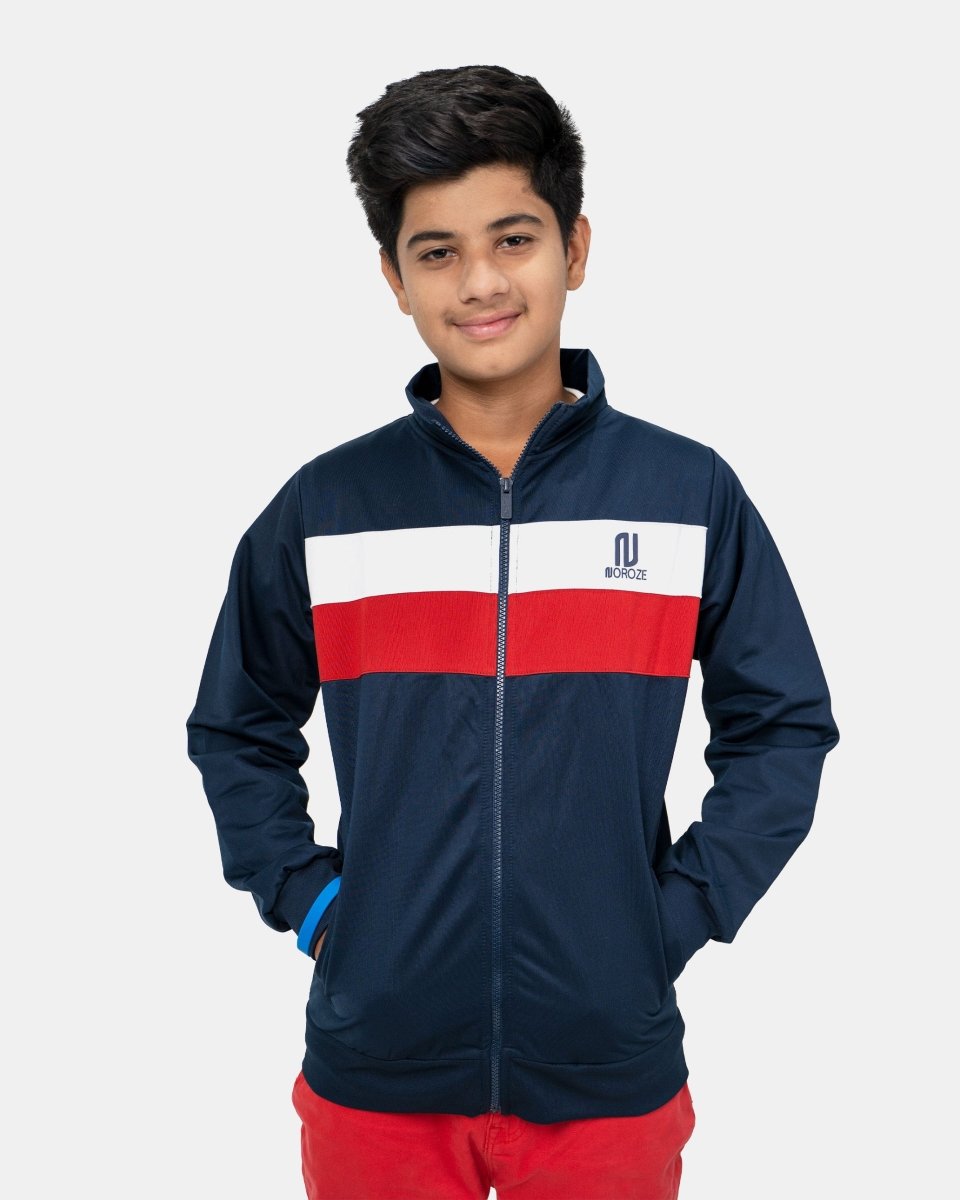 Navy Kids Lightweight Track Jacket