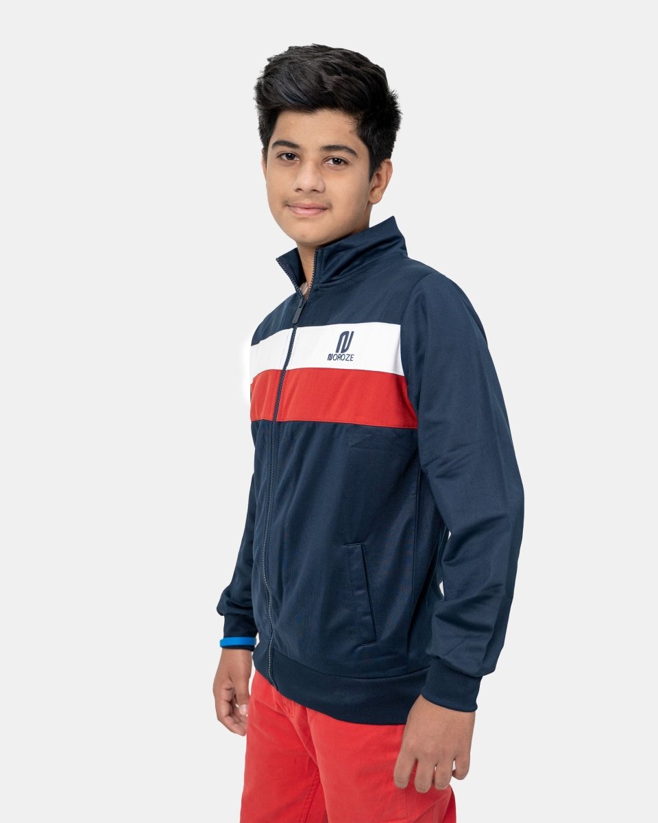 Navy Kids Lightweight Track Jacket