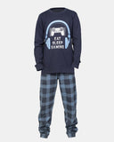 Navy Kids Nightwear Cotton Pajamas