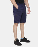 Navy Knee Length Cargo Shorts