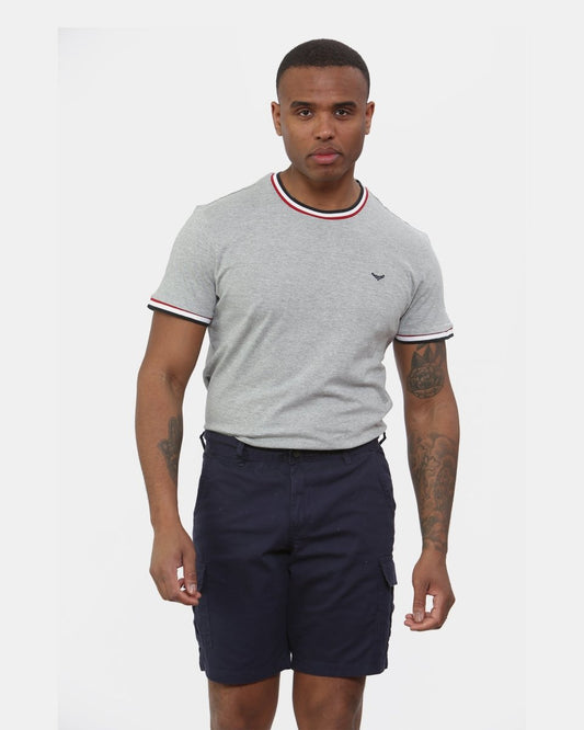 Navy Mens Combat Canvas Chino Shorts