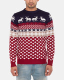 Navy Mens Novelty Knitted Jumpers