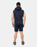 Navy Mens S - Less Short Tracksuit Set