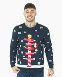Navy Pub Novelty Xmas Jumper