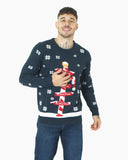 Navy Pub Novelty Xmas Jumper