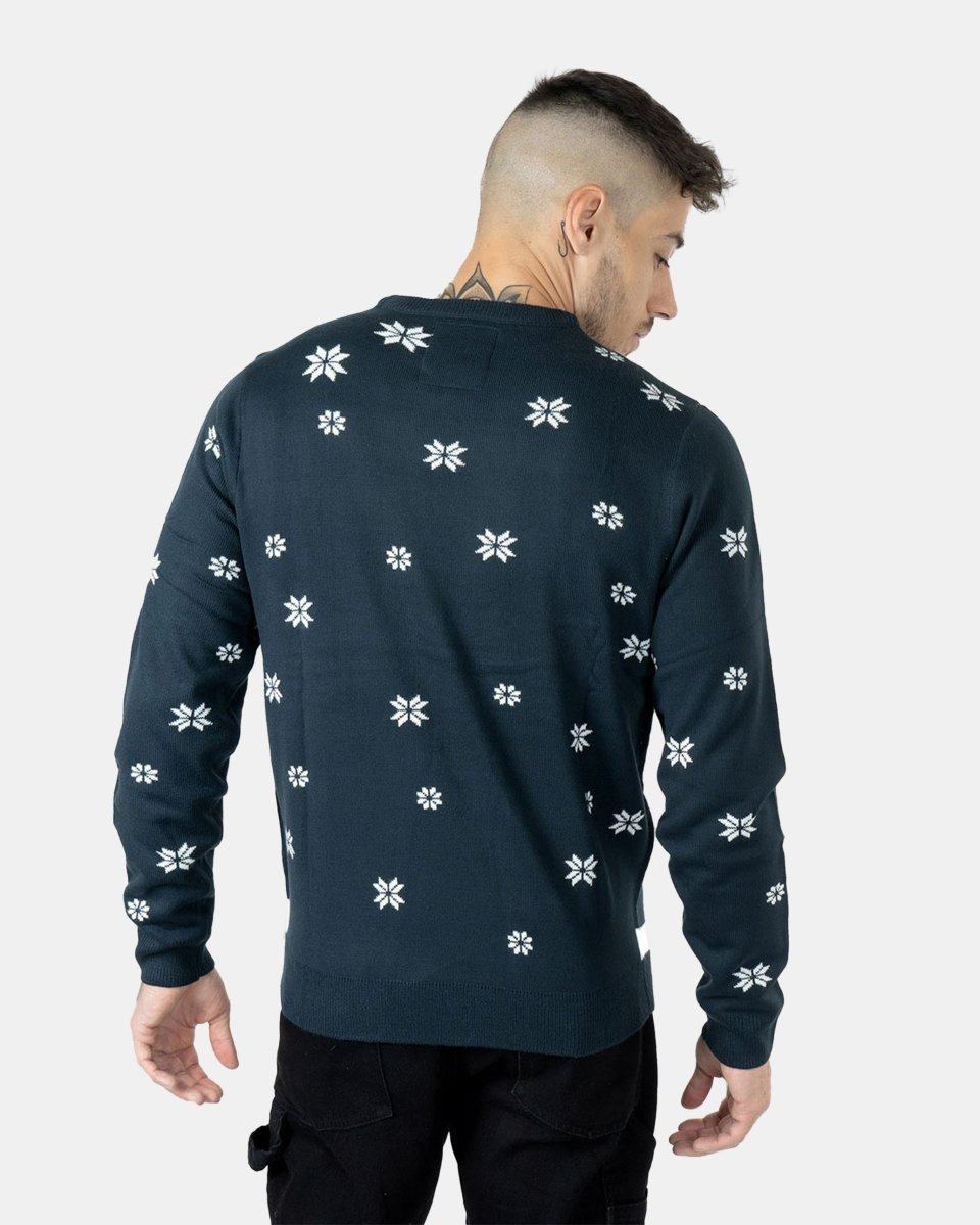 Navy Pub Reindeer Novelty Jumpers
